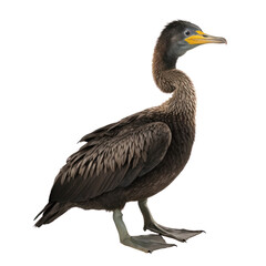 black duck isolated on transparent background cutout