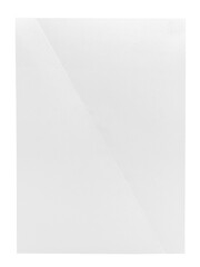 Folded Blank Sheet of Paper with transparent background