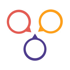 Infographic abstract background with circles icon text box 