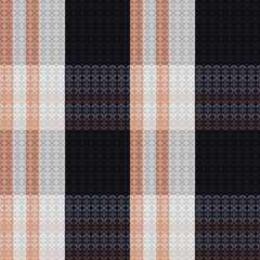 Tartan Plaid Seamless Pattern. Scottish Tartan Seamless Pattern. Traditional Scottish Woven Fabric. Lumberjack Shirt Flannel Textile. Pattern Tile Swatch Included.