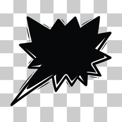 Bubble comic speech, great design for any purposes. Sticker design. vector illustration