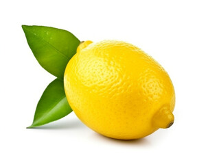 Lemon isolated on white background .Generative Ai.