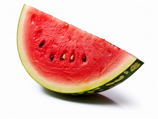 Watermelon isolated on white background .Generative Ai.