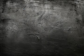 Black Scratched Metal Texture. Dark Abstract Background of Grey Steel Iron with Rough Scratched Surface. Generative AI