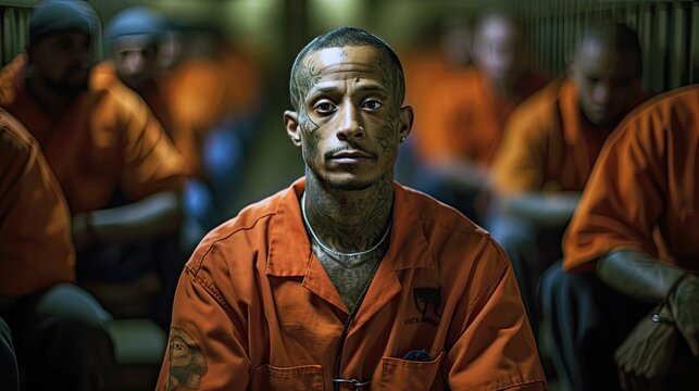 An inmate participates in a rehabilitation program.