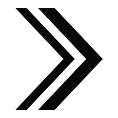 Arrow icon. Modern simple arrow or cursor. Directional arrow flat style isolated on white background. Vector illustration