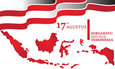 Indonesian Independence Day Vector Image ,Stock Photos, Vector, And Background Illustration Design Template
