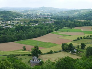 Fototapeta na wymiar Landschaft bei Espalion, Auvergne