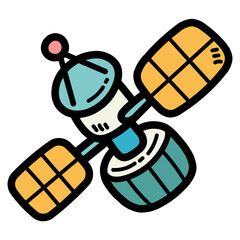 satellite filled outline icon style