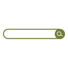 Search Bar and Magnifying Glass Icon Set Design.