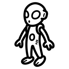 alien line icon style