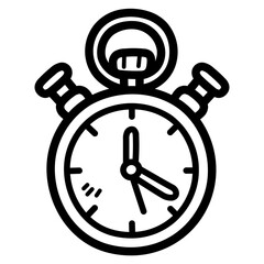 chronometer line icon style