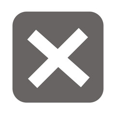 Obraz premium Wrong mark button elements 