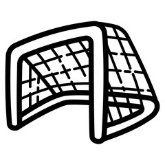 soccer goal line icon style