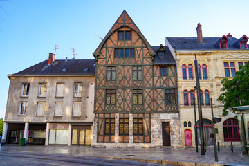 Rebuilt home of Joan of Arc in central Orléans in the French department of Loiret, Centre-Val de...