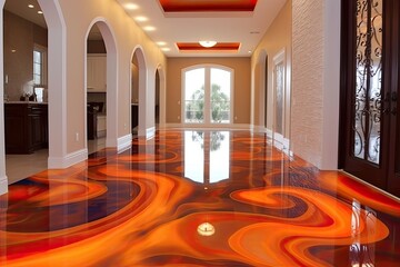 Not at all an ordinary epoxy floor that attracts all the attention in the apartment. It gives your home an amazing luxury that everyone will envy. Generative AI Technology 