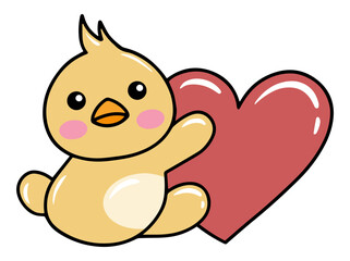 Cute Chicks Cartoon Drawing Illustration