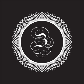 recommend clip art: White color all font vector logo design in black background,