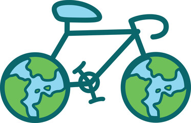 지구와 에코 자전거