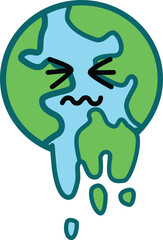 온난화에 고통스러운 지구