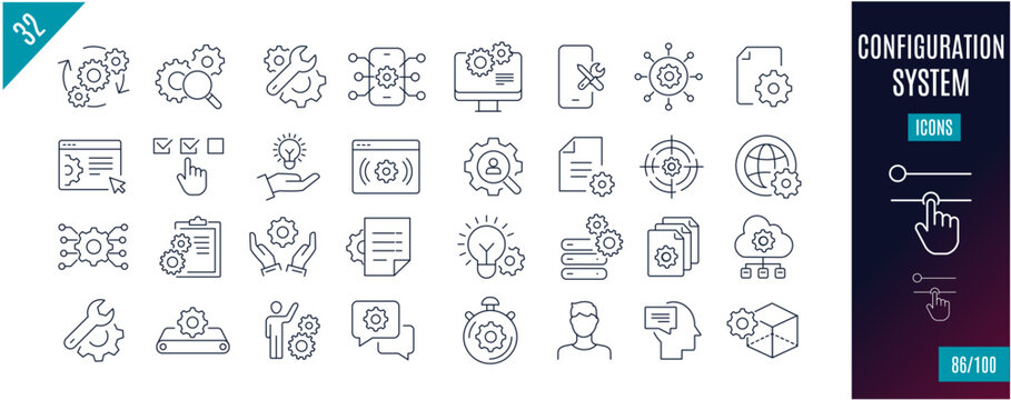Best collection Configuration line icons