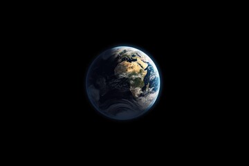 Fototapeta na wymiar photo of earth moon from space realistic Generative AI