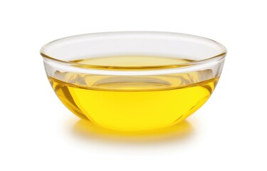 Sunflower Oil in Transparent Glass Bowl
