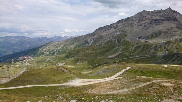paysage de Peisey-Nancroix dans le d&eacute;partement de la savoie en france