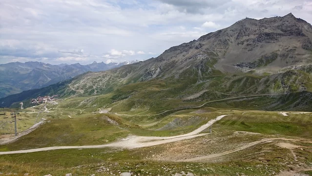 paysage de Peisey-Nancroix dans le département de la savoie en france