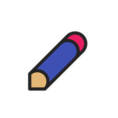 blue pencol icon with earaser icon button