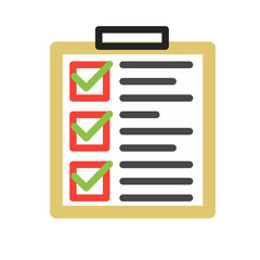 Fototapeta premium clipboard with check mark