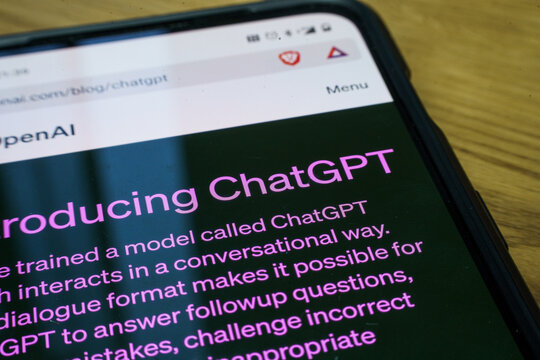 AI Chatbot ChatGPT on smartphone