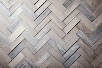 Gray Washed: Parquet flooring with a trendy gray washed finish, types of parquet background, textures Generative AI