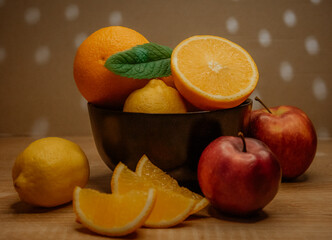 still life with fruits