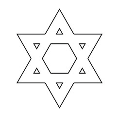 Star icon. Outline rank vector. Line sparkle symbol. Trendy flat UI sign design. geometric shape