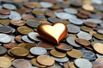 heart financial background money financial