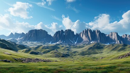 Fototapeta premium Majestic Mountains Backdrop