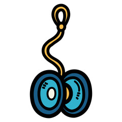 yoyo filled outline icon style