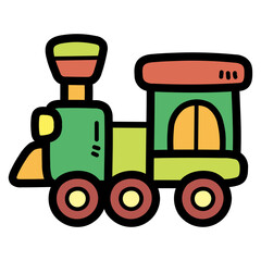 train filled outline icon style