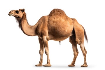 camel full body white isolated background