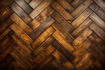 Rustic Pine: Rustic pine wood arranged in a charming parquet layout, types of parquet background, textures Generative AI