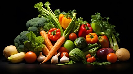 Fototapeta na wymiar Garden Fresh Delights: Exploring Nutritious and Delicious Vegetables for a Healthy Lifestyle, fresh Veggies