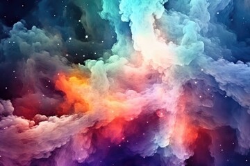 Obraz na płótnie Canvas Colorful space galaxy cloud nebula Star