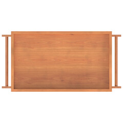3D rendering illustration of a breakfast serving tray