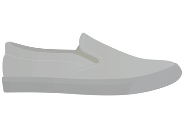 Grey fashion shoe. vector illustration