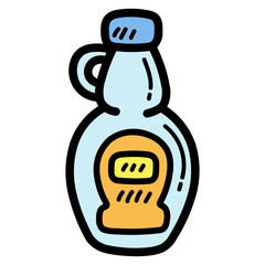 syrup filled outline icon style