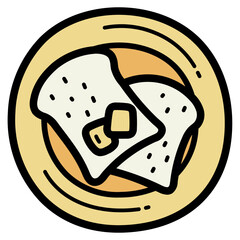toast filled outline icon style