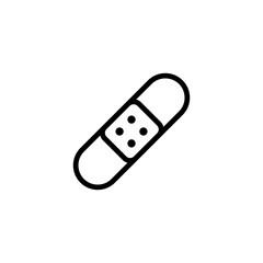 bandage plaster vector isolated on white background