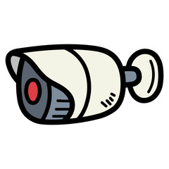 Naklejka premium cctv filled outline icon style