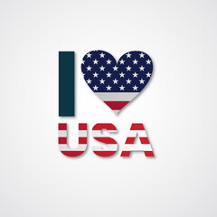 Obraz premium USA Independence Day Celebration, Happy 4th of July greeting card 